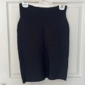 BCBG max azaria black bandage skirt M